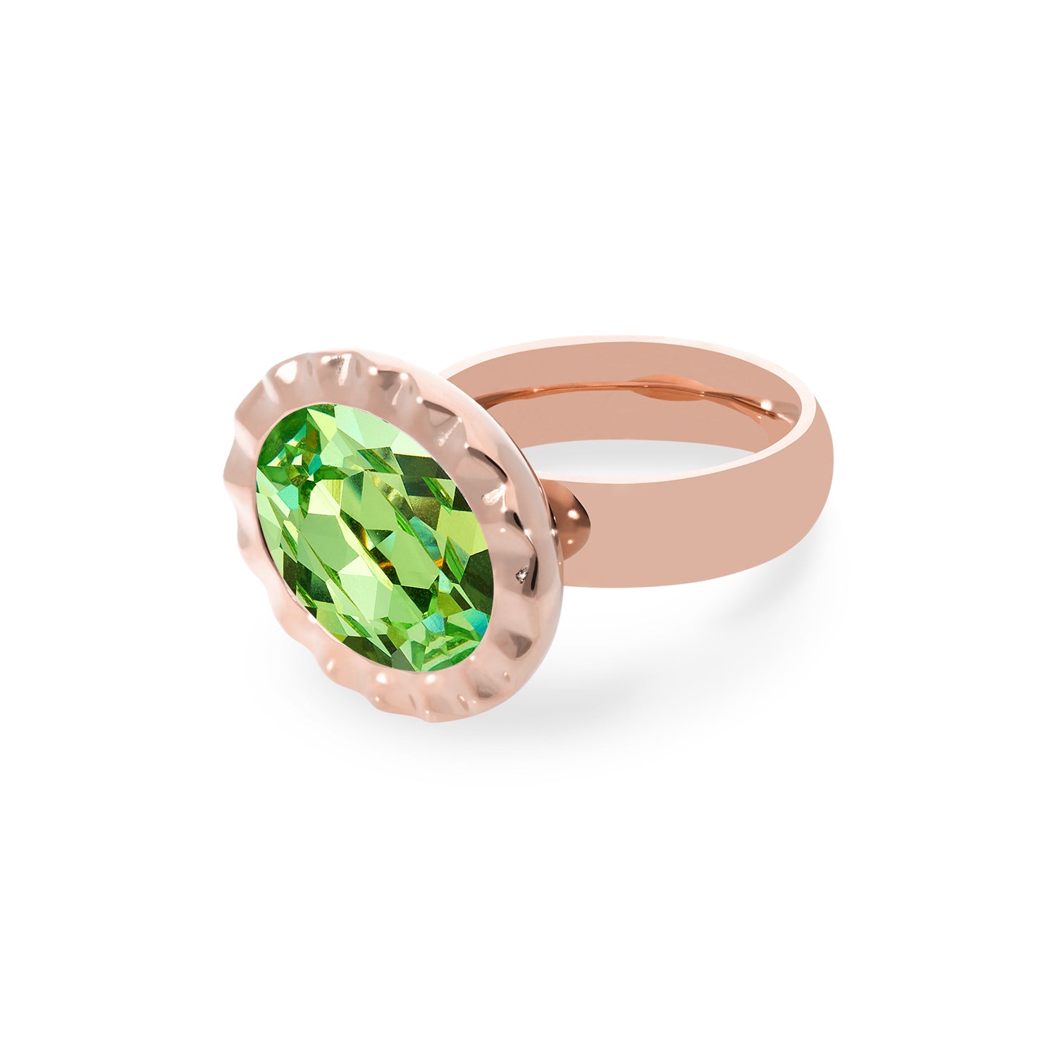 Tivola Unica Ring - Rose Gold Peridot / 7