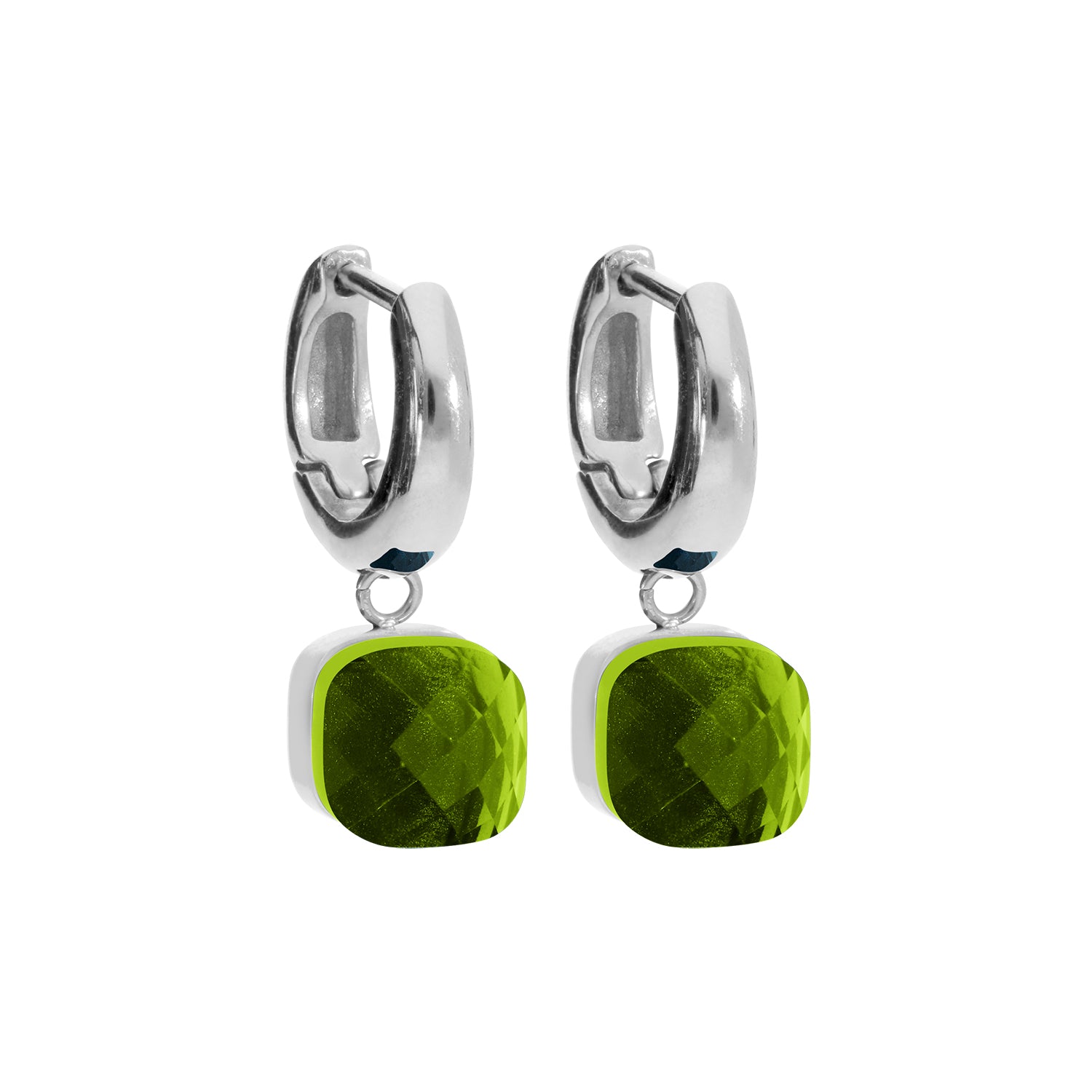 Firenze Earring - Silver Fern Green