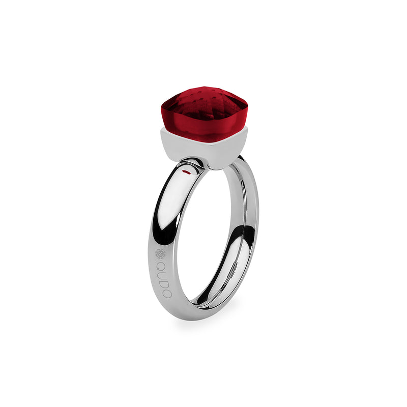 Firenze Ring - Shades of Red & Purple - Silver Siam / 5