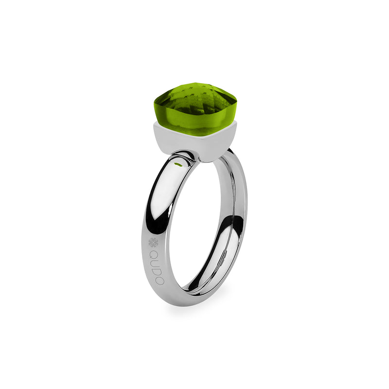 Firenze Ring - Shades of Green & Brown - Silver Fern Green / 9