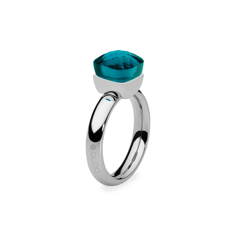 Firenze Ring - Shades of Blue - Silver Blue Zircon / 10