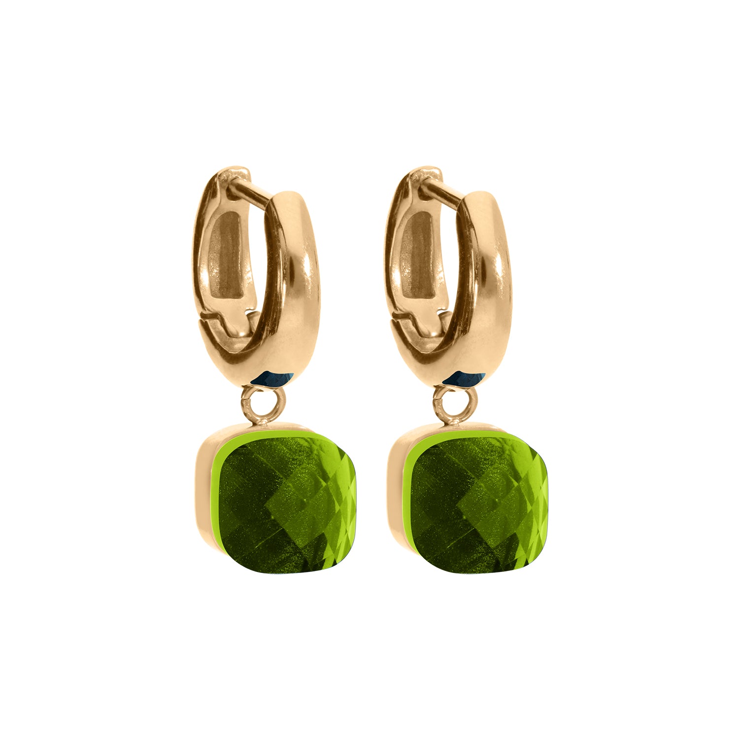 Firenze Earring - Gold Fern Green