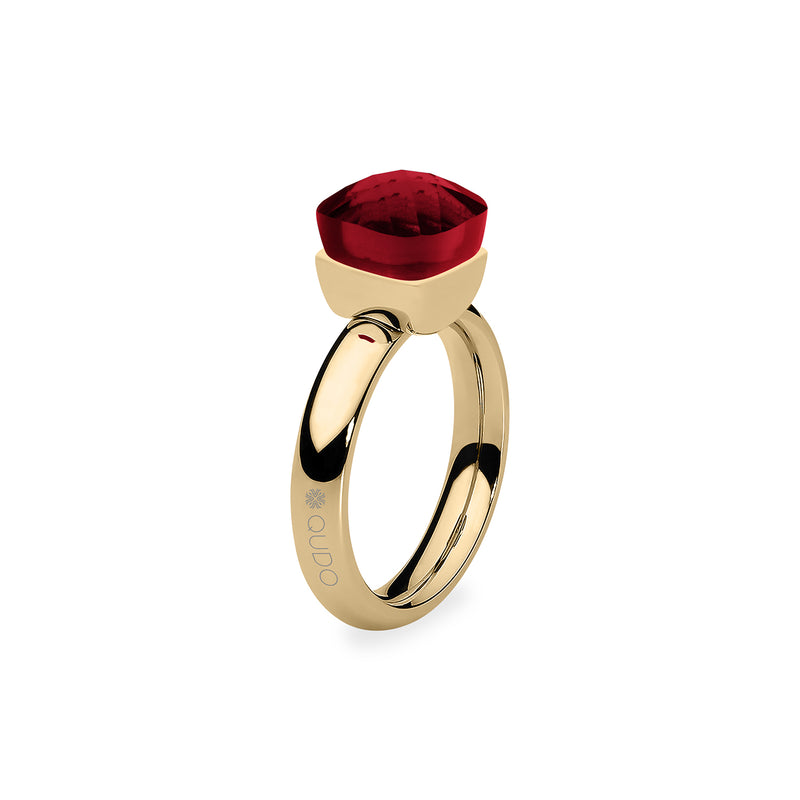 Firenze Ring - Shades of Red & Purple - Gold Siam / 7
