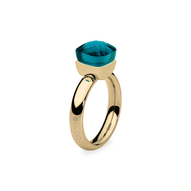 Firenze Ring - Shades of Blue - Gold Blue Zircon / 6