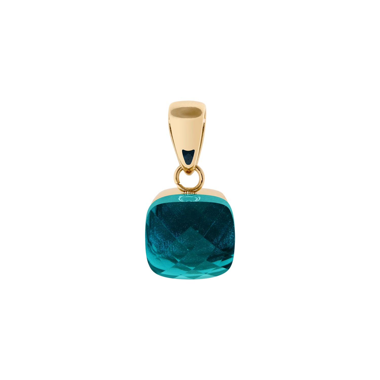 Firenze Pendant - Gold Blue Zircon