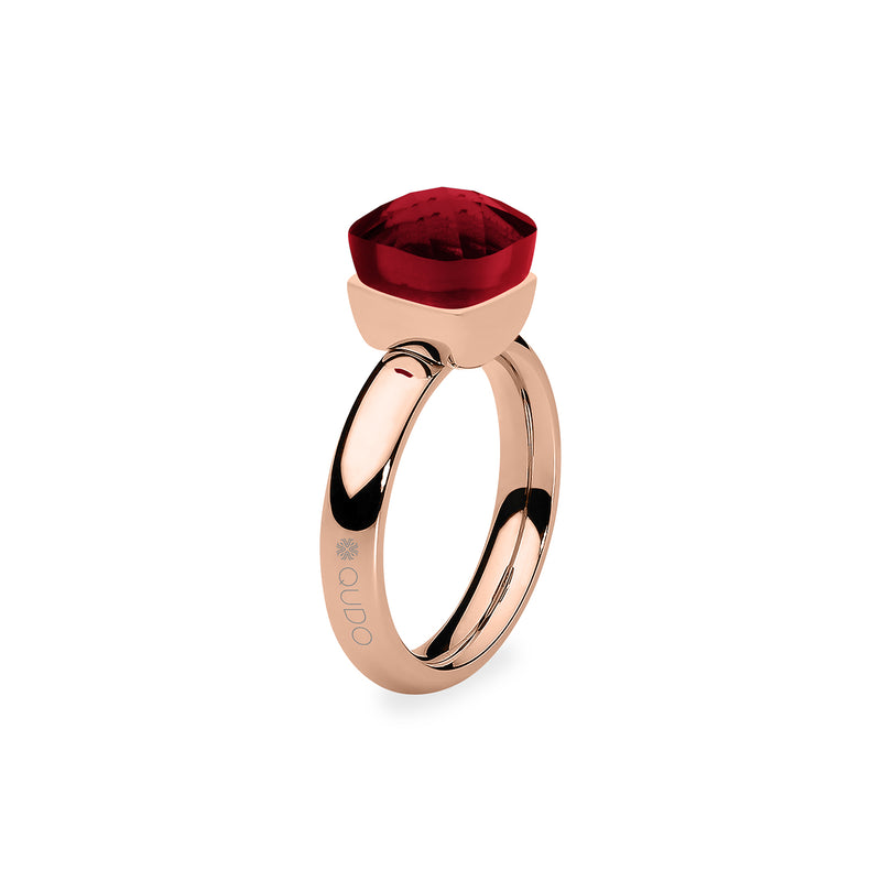 Firenze Ring - Shades of Red & Purple - Rose Gold Siam / 10