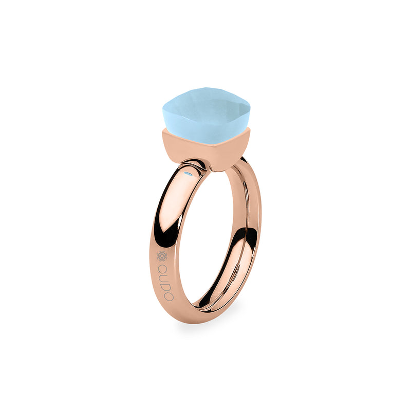 Firenze Ring - Shades of Blue - Rose Gold Air Blue Opal / 6