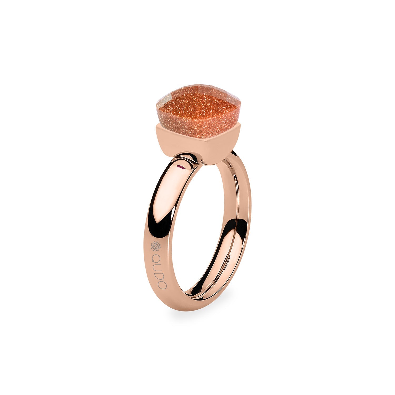 Firenze Ring - Shades of Green & Brown - Rose Gold