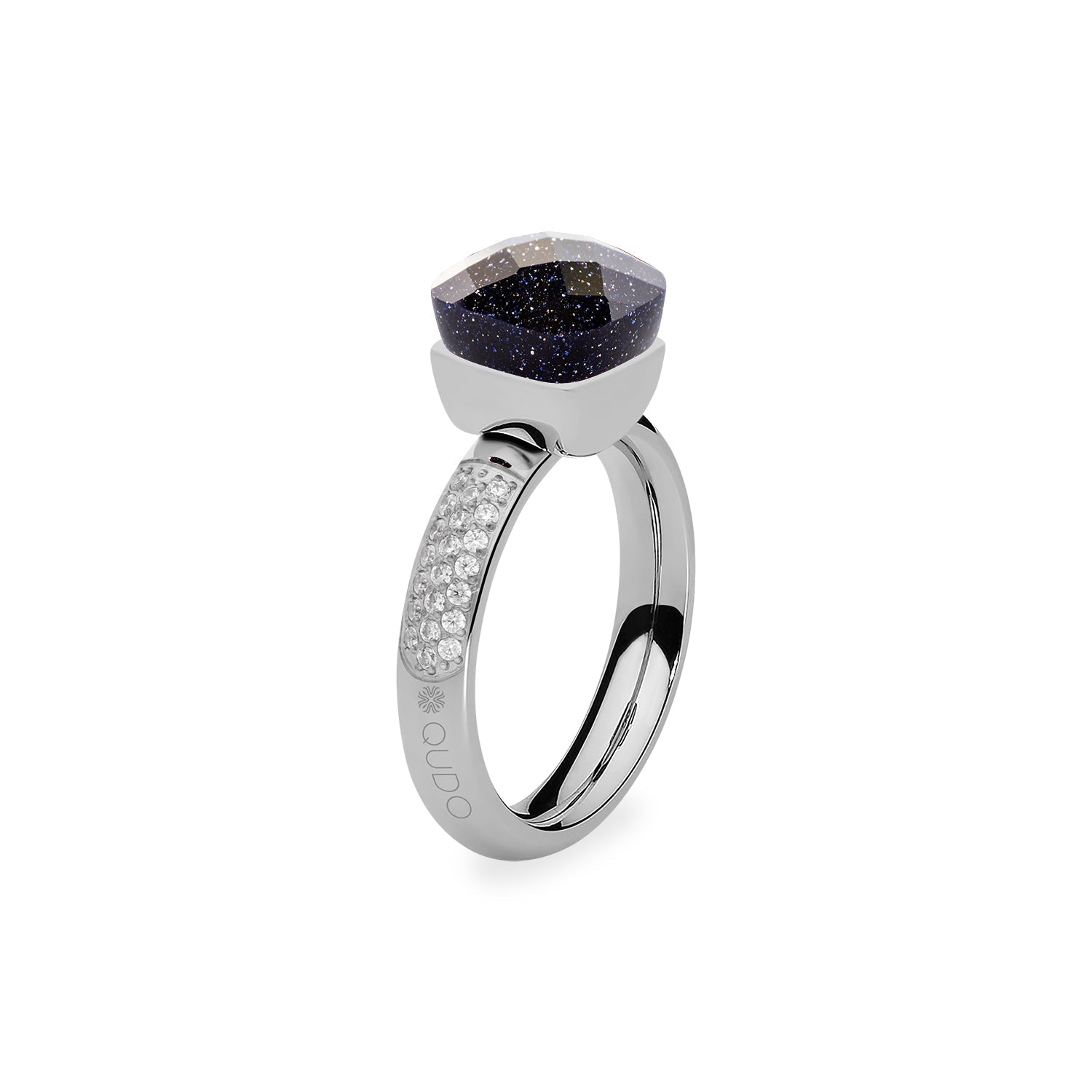 Firenze Deluxe Ring - Shades of Blue - Silver