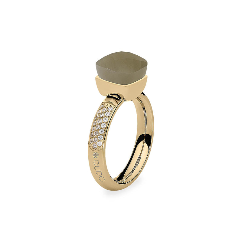 Firenze Deluxe Ring - Shades of Rose & Grey - Gold