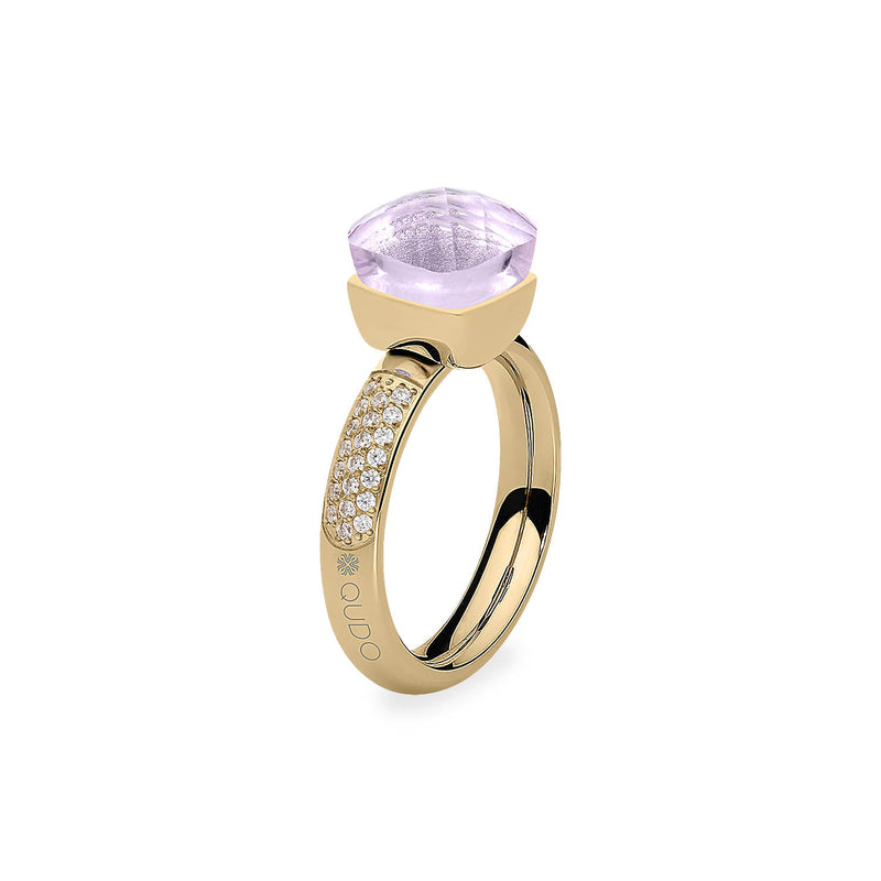 Firenze Deluxe Ring - Shades of Rose & Grey - Gold