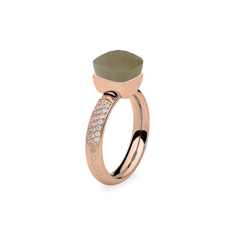 Firenze Deluxe Ring - Shades of Rose & Grey - Rose Gold