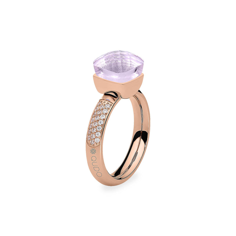 Firenze Deluxe Ring - Shades of Rose & Grey - Rose Gold