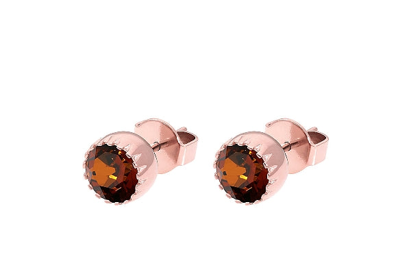 London small Stud Earring 8mm - Rose Gold