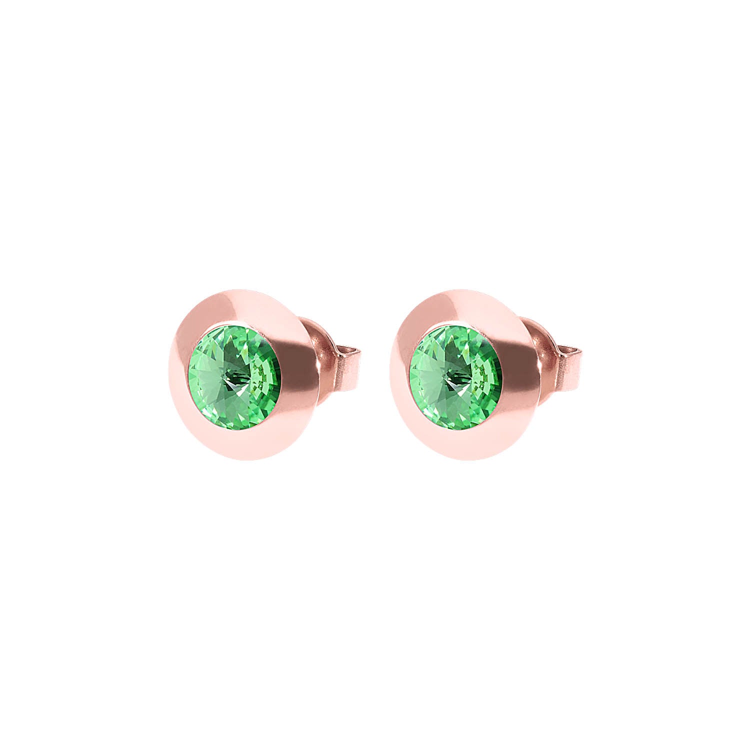 Tondo Stud Earring 0.35" - Rose Gold