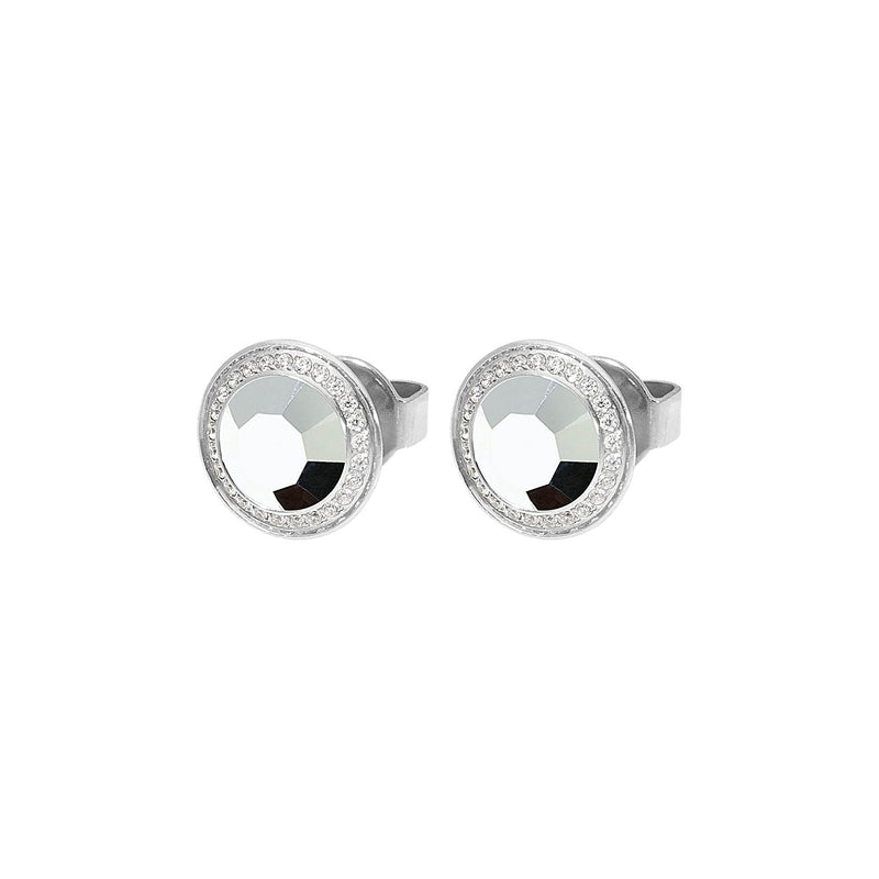Tondo Deluxe Stud Earring 0.35" - Silver