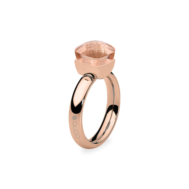 Firenze Ring - Shades of Green & Brown - Rose Gold