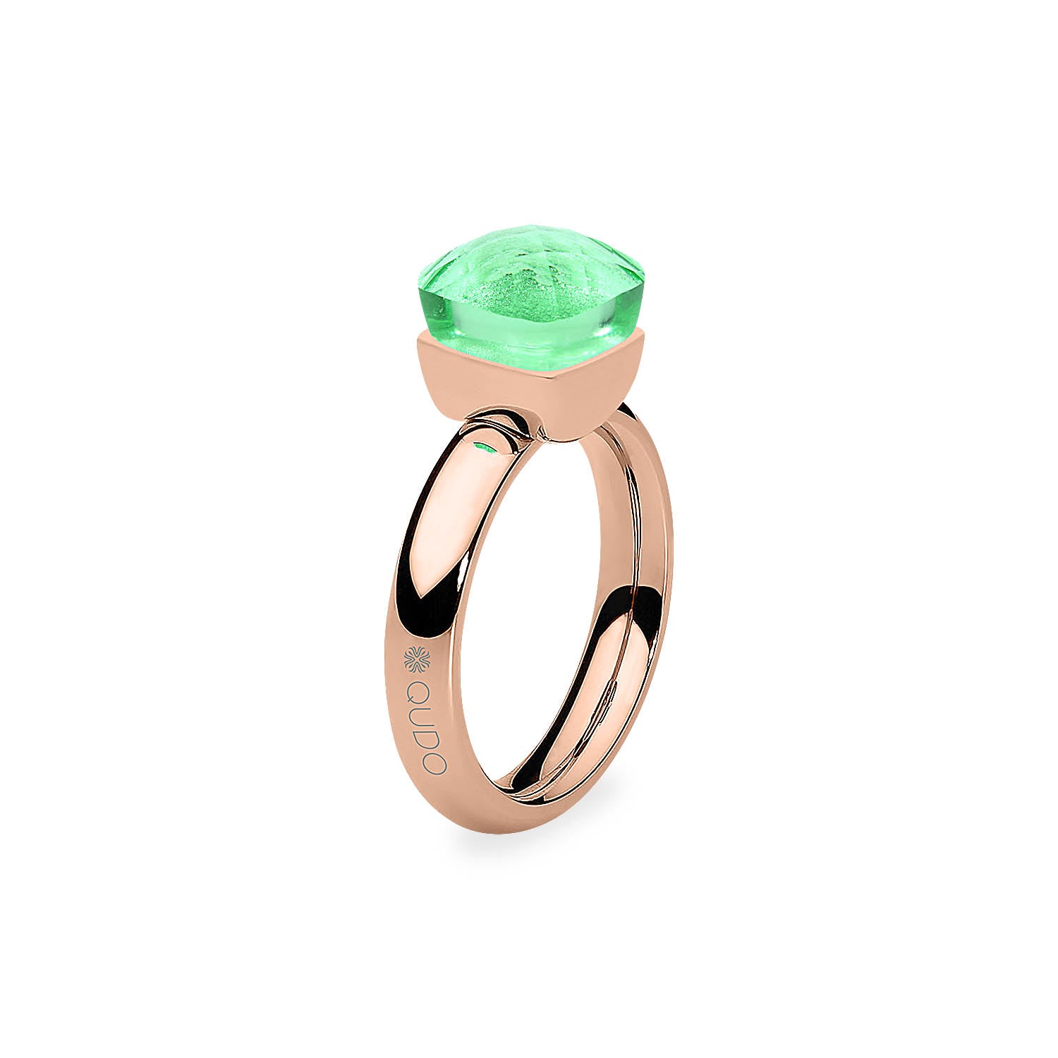 Firenze Ring - Shades of Green & Brown - Rose Gold