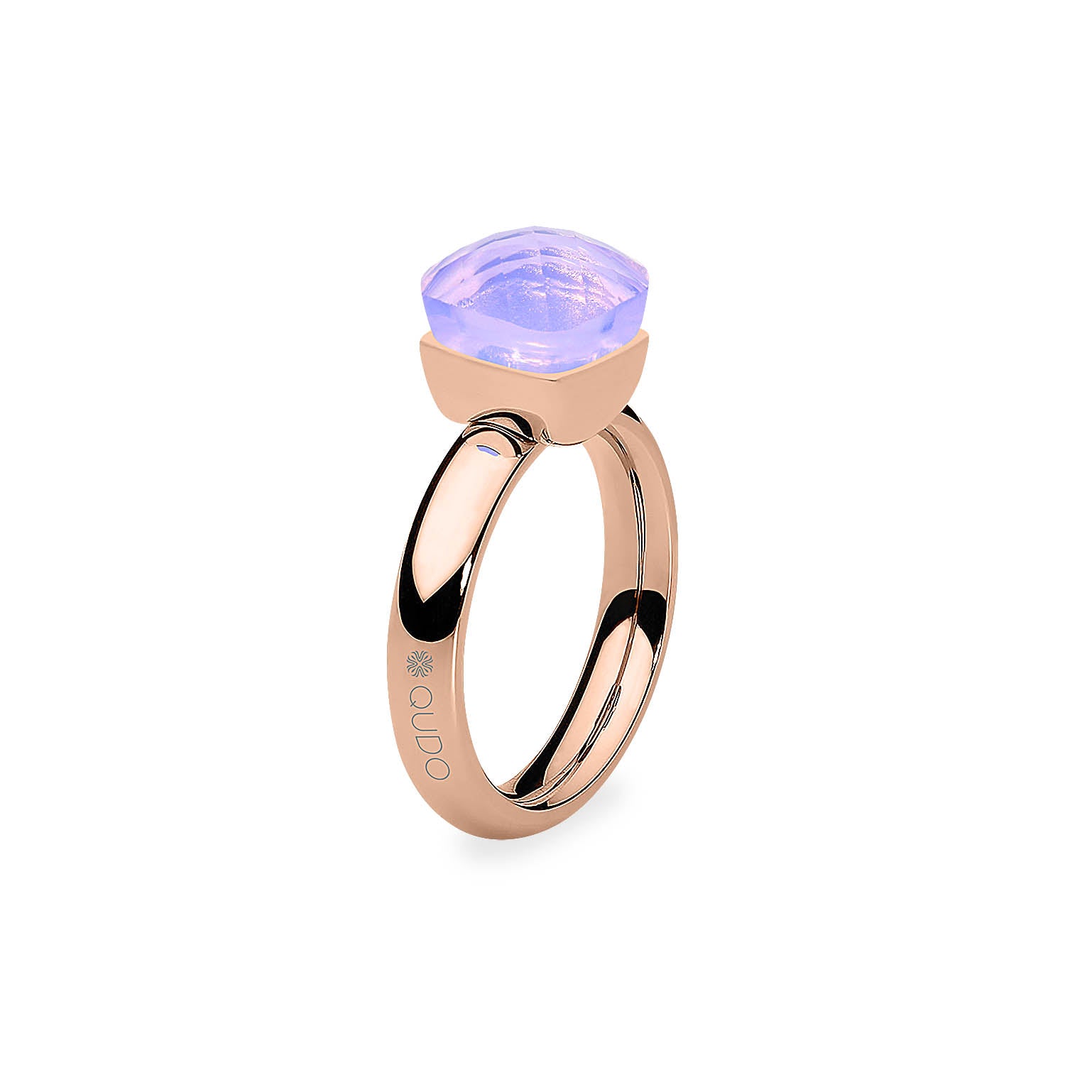 Firenze Ring - Shades of Red & Purple - Rose Gold