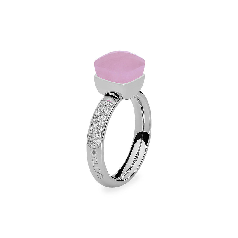 Firenze Deluxe Ring - Shades of Rose & Grey - Silver