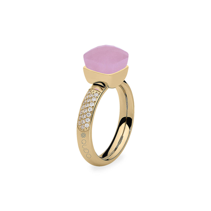 Firenze Deluxe Ring - Shades of Rose & Grey - Gold