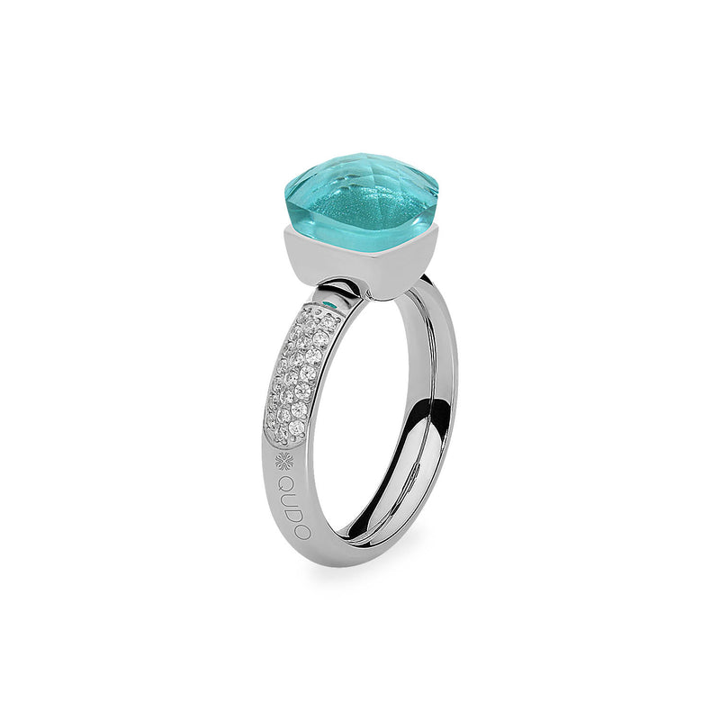 Firenze Deluxe Ring - Shades of Blue - Silver