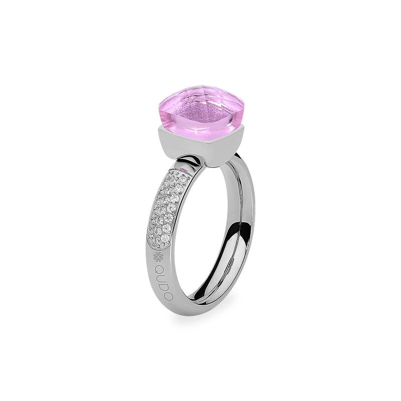 Firenze Deluxe Ring - Shades of Red & Purple - Silver