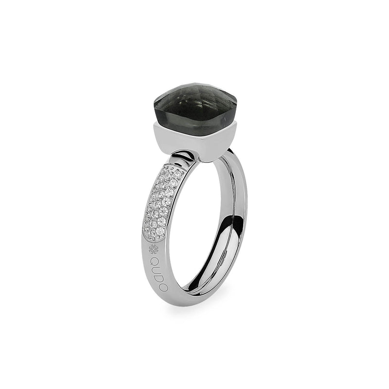 Firenze Deluxe Ring - Shades of Rose & Grey - Silver