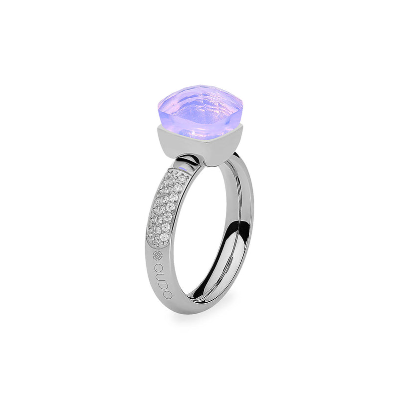 Firenze Deluxe Ring - Shades of Red & Purple - Silver