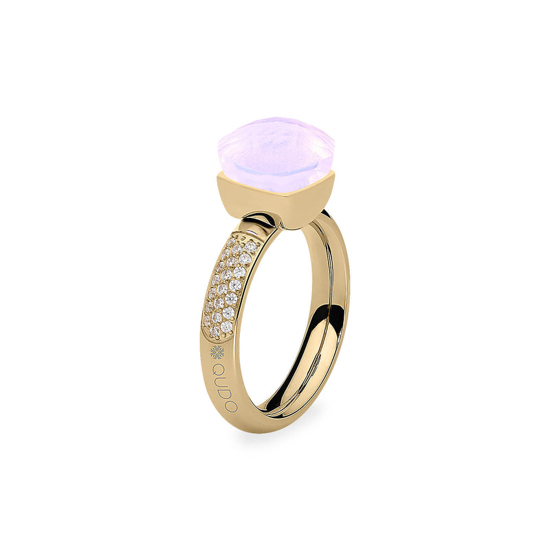 Firenze Deluxe Ring - Shades of Rose & Grey - Gold
