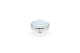 Bocconi flat Top 9mm - Silver