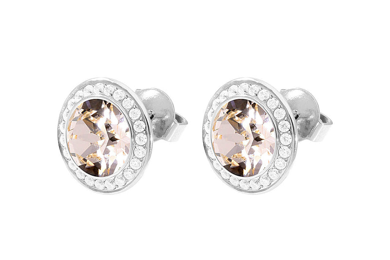 Tondo Deluxe Stud Earring 13mm - Silver