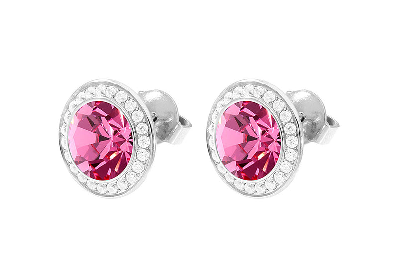 Tondo Deluxe Stud Earring 13mm - Silver