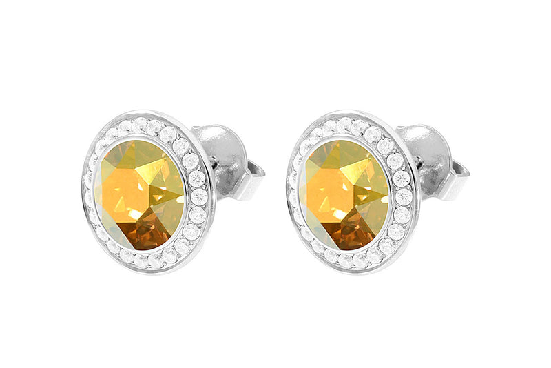Tondo Deluxe Stud Earring 13mm - Silver