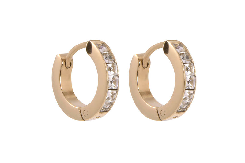 Cori Crystal Huggie Earring