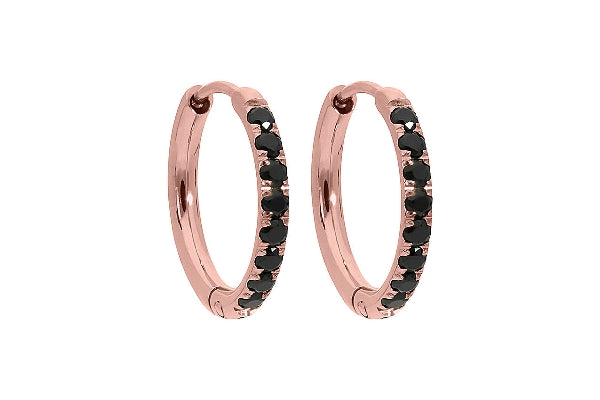 Eternity Hoop Earring - jet
