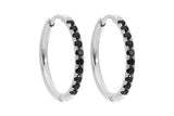 Eternity Hoop Earring - jet