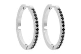 Eternity Hoop Earring - jet