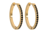 Eternity Hoop Earring - jet