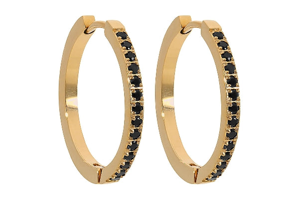 Eternity Hoop Earring - jet
