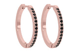 Eternity Hoop Earring - jet