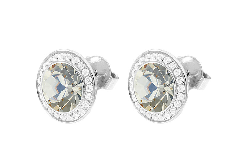 Tondo Deluxe Stud Earring 13mm - Silver