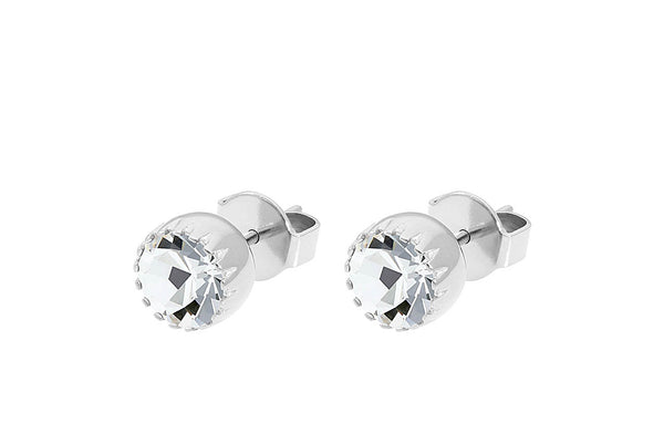 London small Stud Earring 8mm - Silver