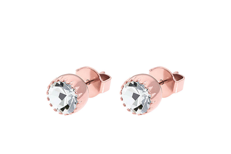 London small Stud Earring 8mm - Rose Gold