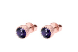 London small Stud Earring 8mm - Rose Gold