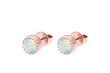 London small Stud Earring 8mm - Rose Gold