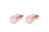 London small Stud Earring 8mm - Rose Gold