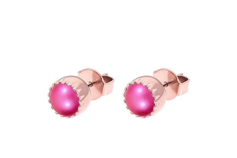 London small Stud Earring 8mm - Rose Gold