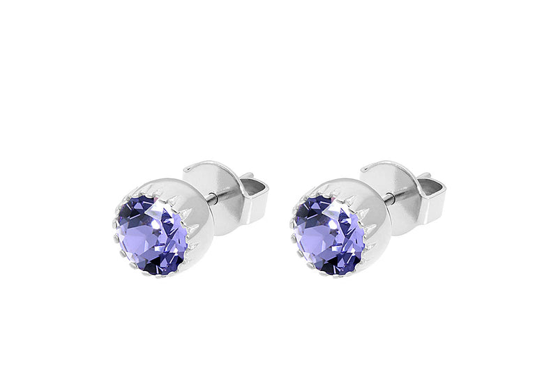 London small Stud Earring 8mm - Silver