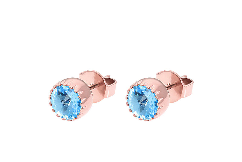 London small Stud Earring 8mm - Rose Gold